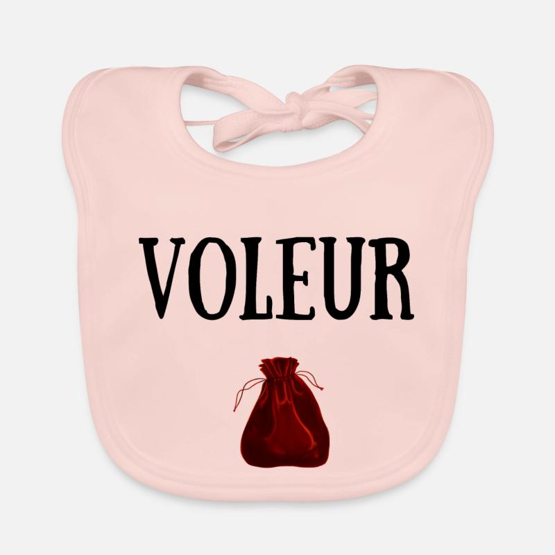 VOLEUR PERSONNAGE JDR Bavoir bio Bébé