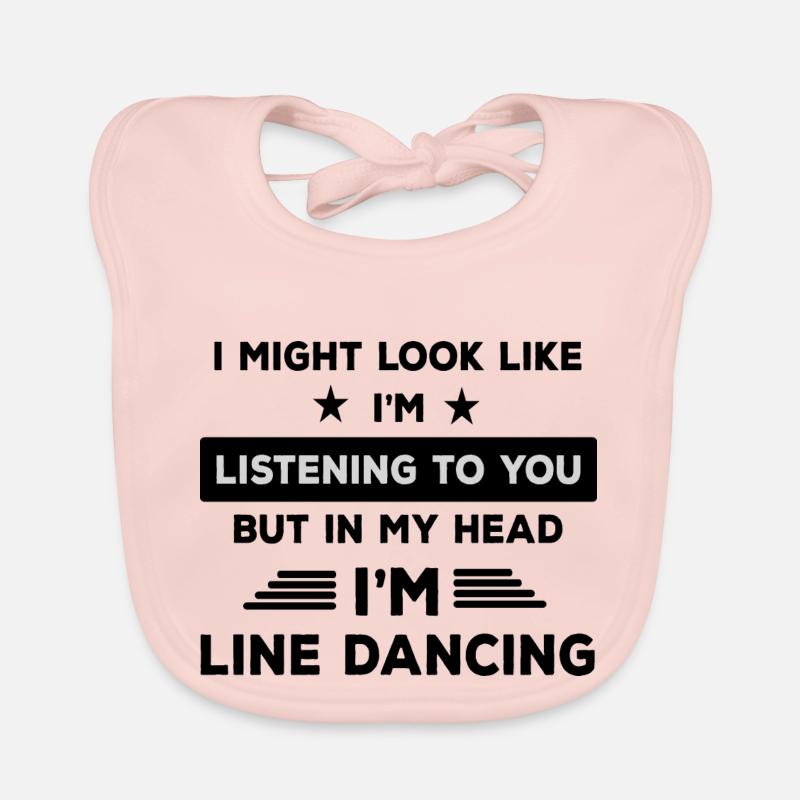 Dancing Dance Music Organic Baby Bibs