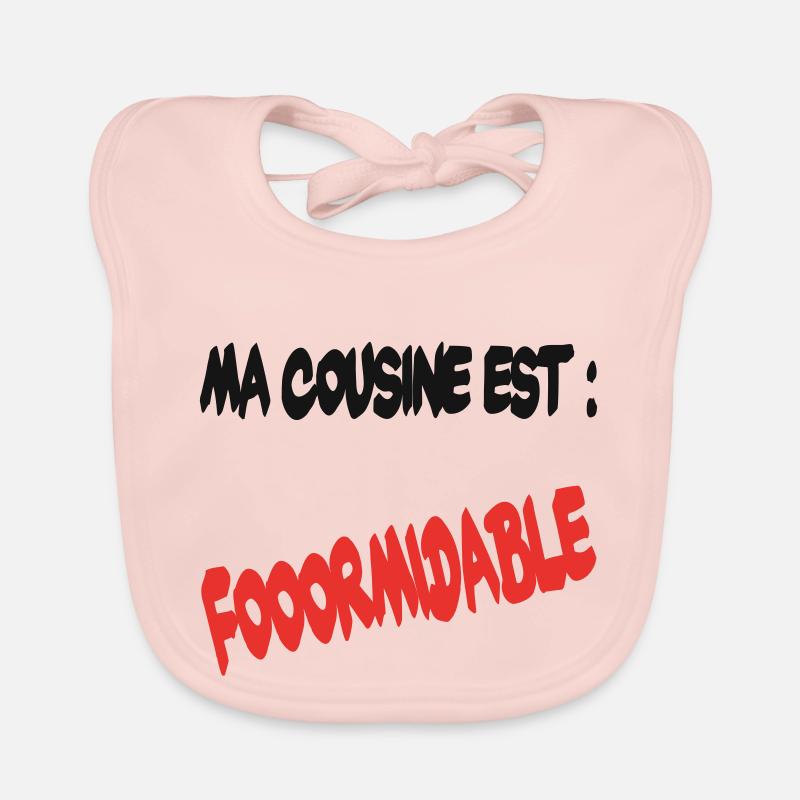 Ma cousine est formidable Bavoir bio Bébé