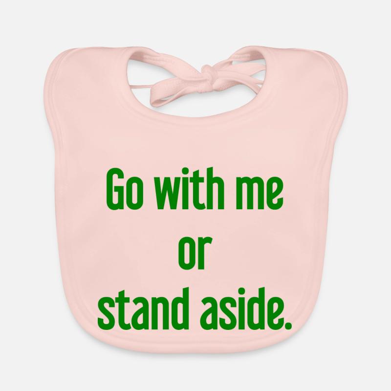 Geh mit oder beiseite Baby Bio-Lätzchen