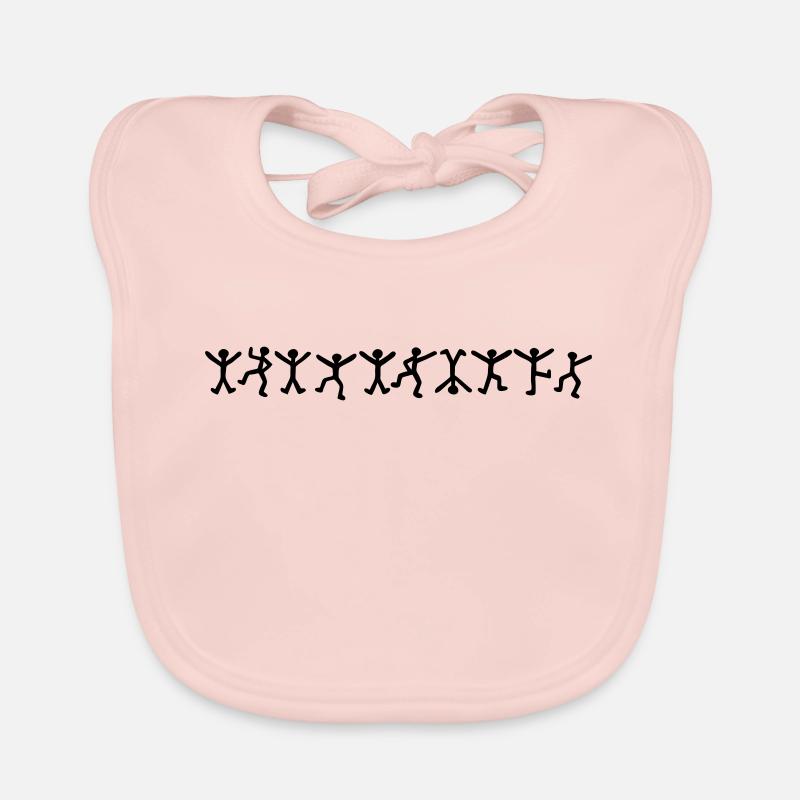 Dancing Men - Elementary Organic Baby Bibs