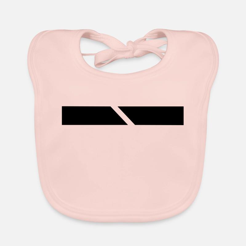 barre brisée / Stripe Bavoir bio Bébé