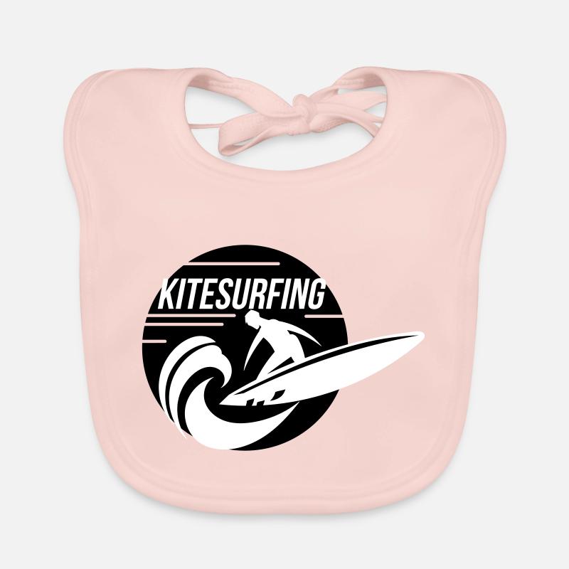 Kitesurfer sur les courses de kiteboard wave Bavoir bio Bébé