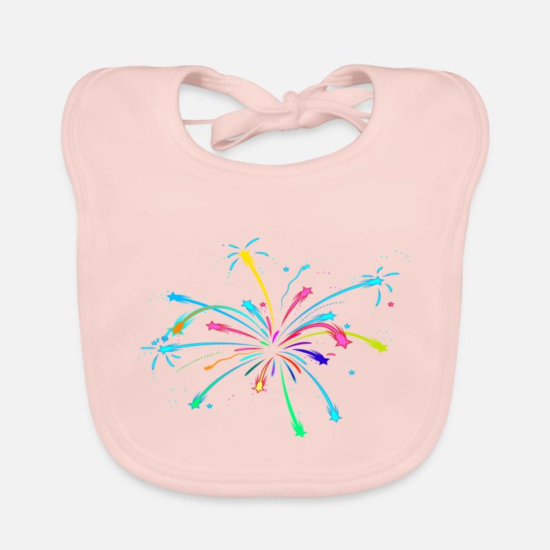 Fireworks Organic Baby Bibs