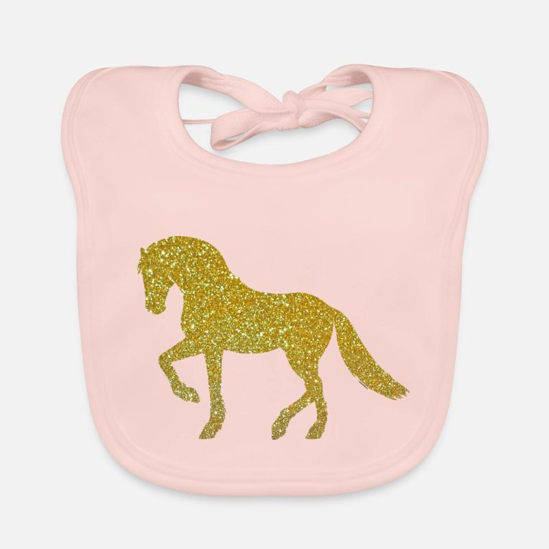 Cheval d'or Bavoir bio Bébé