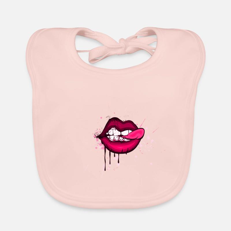 lips Organic Baby Bibs