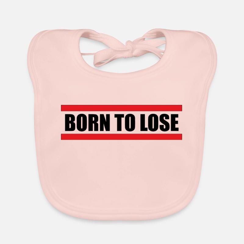 Né pour perdre Bavoir bio Bébé