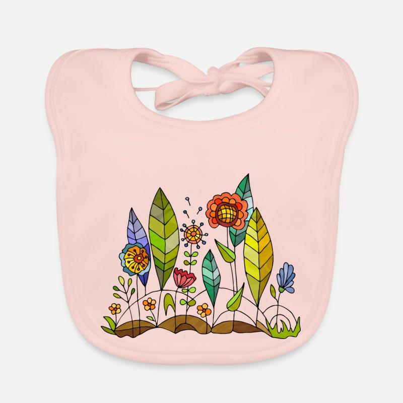 Fleur Bavoir bio Bébé