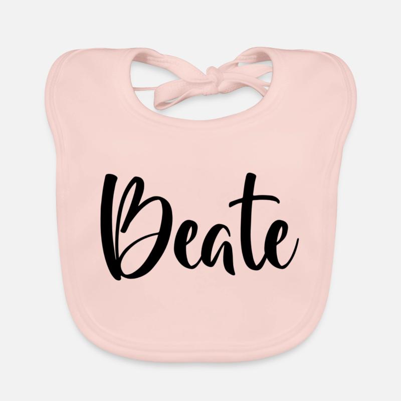 First name - Beate Organic Baby Bibs