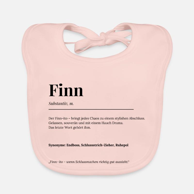 Finn - Baby Bio-Lätzchen - Rose