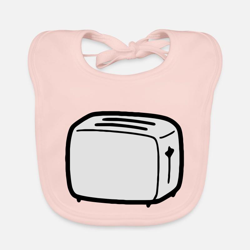 toaster - Bavoir bio Bébé - rose