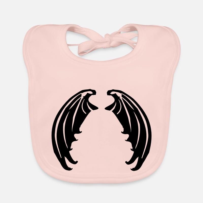 Wings of vampires or devils Organic Baby Bibs