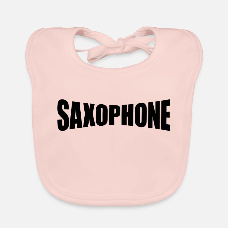 saxophone Organic Baby Bibs