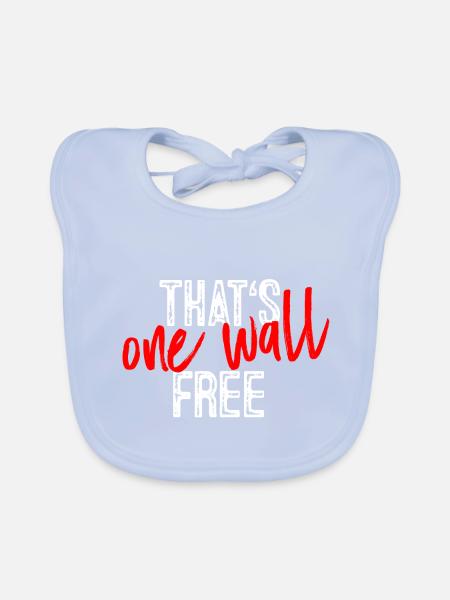 Idiom : This is impeccable - Organic Baby Bibs - sky blue - Front