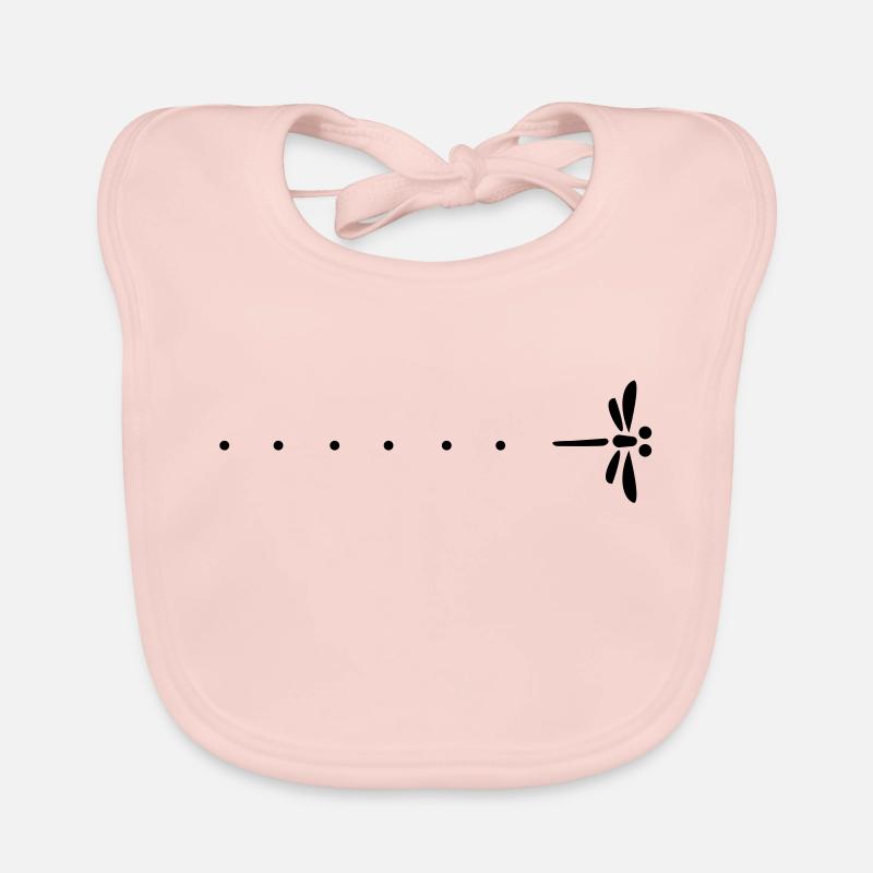 Passage de libllule et étonnement Bavoir bio Bébé