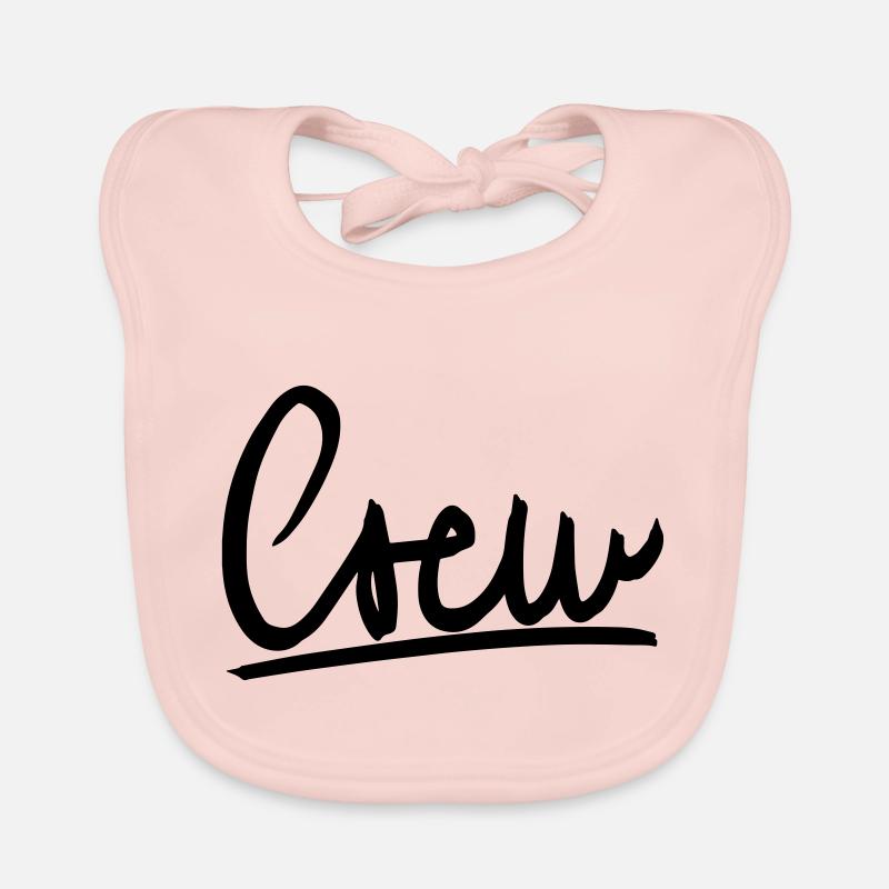 crew handschrift Baby Bio-Lätzchen