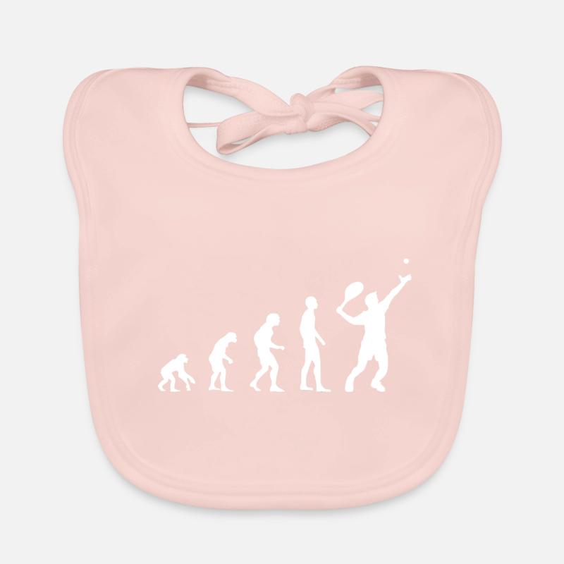 Tennis Evolution - Baby Bio-Lätzchen - Rose
