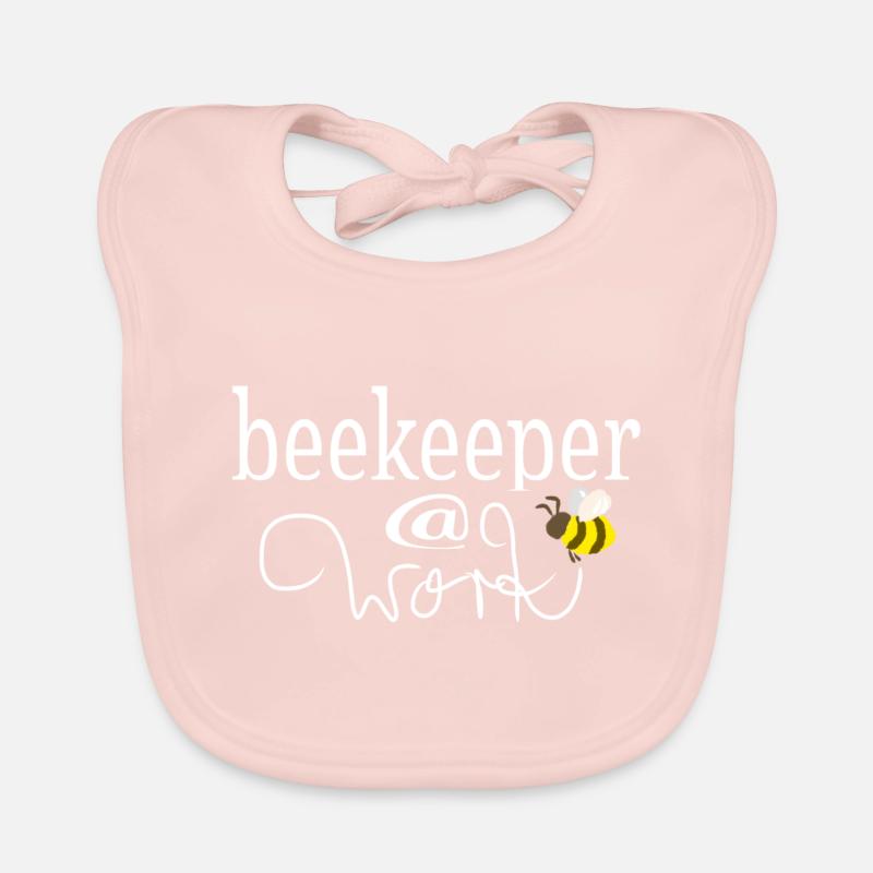 Beekeeper @ work - Bavoir bio Bébé - rose