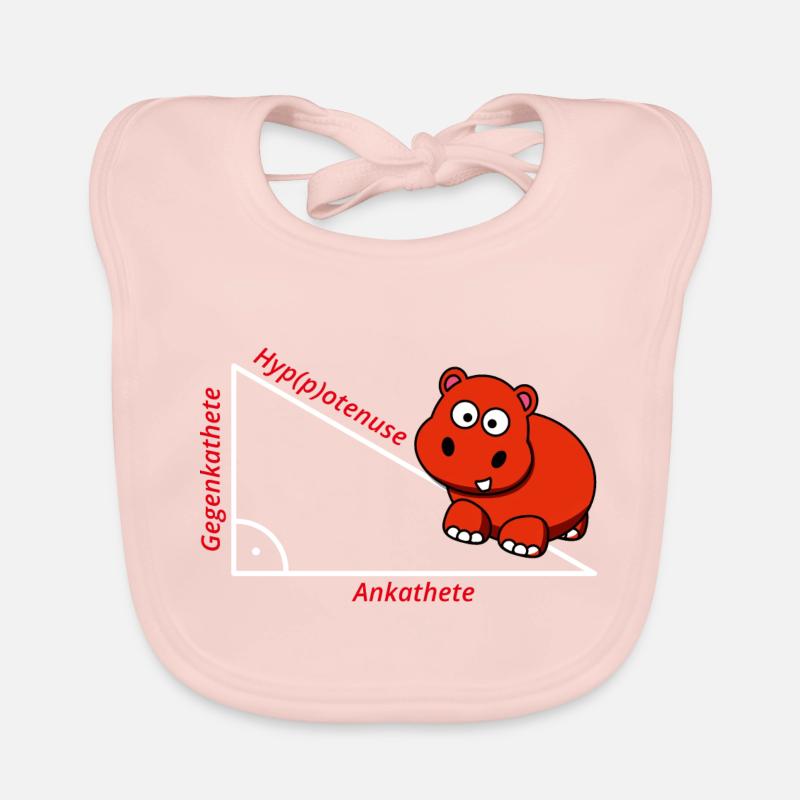 Hyppotenuse Pythagoras Mathe Hippo Lehrer Geschenk Baby Bio-Lätzchen