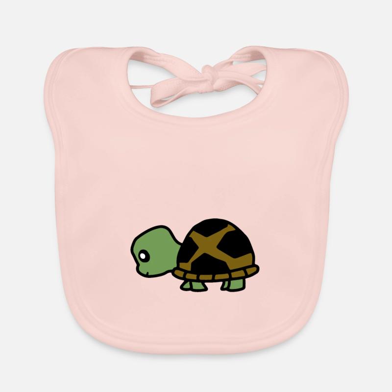 animal turtle 4 Organic Baby Bibs