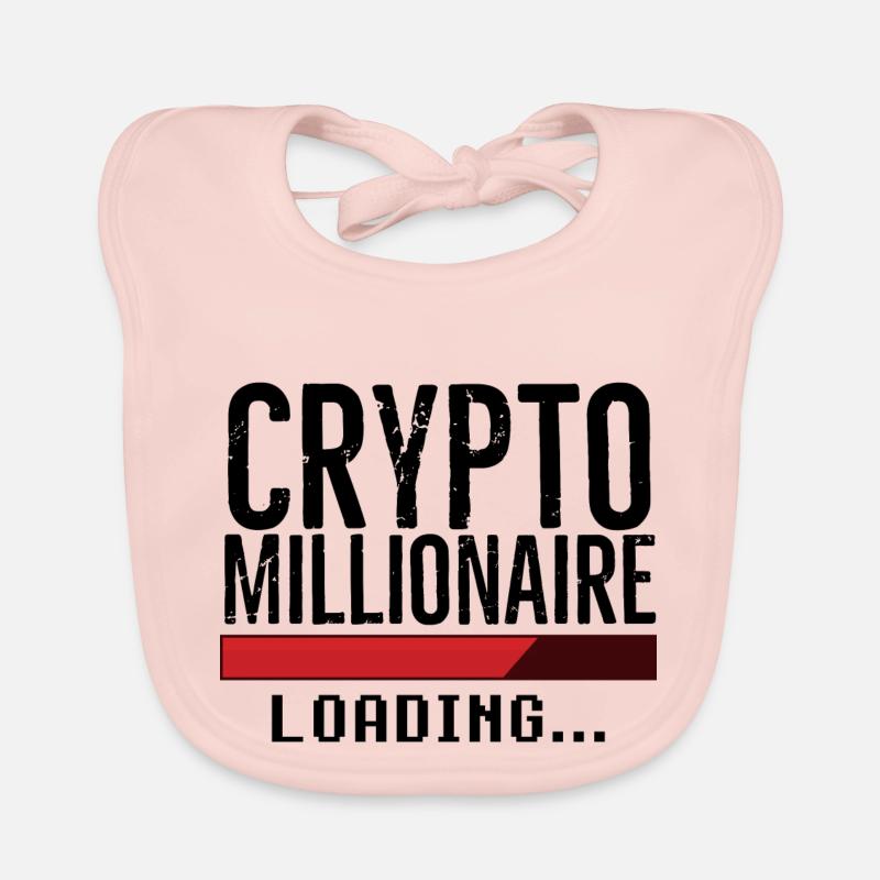Bitcoin Crypto Millionaire Loading Organic Baby Bibs