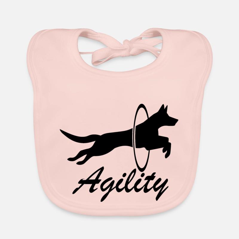 Agilité de chien de chien Bavoir bio Bébé