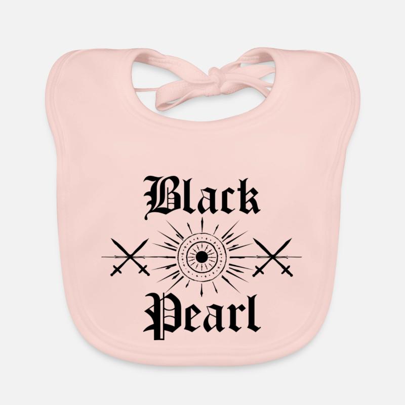 Black Pearl,Geschenkidee, ,Fluch der Karibik, Baby Bio-Lätzchen