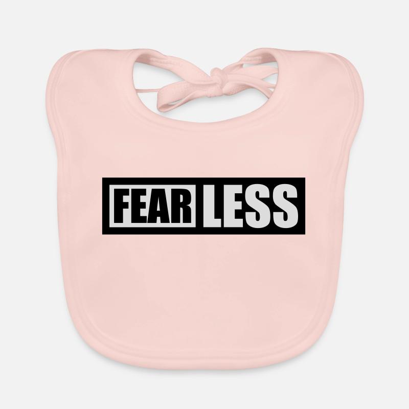 fearless Text Zitat Design Baby Bio-Lätzchen