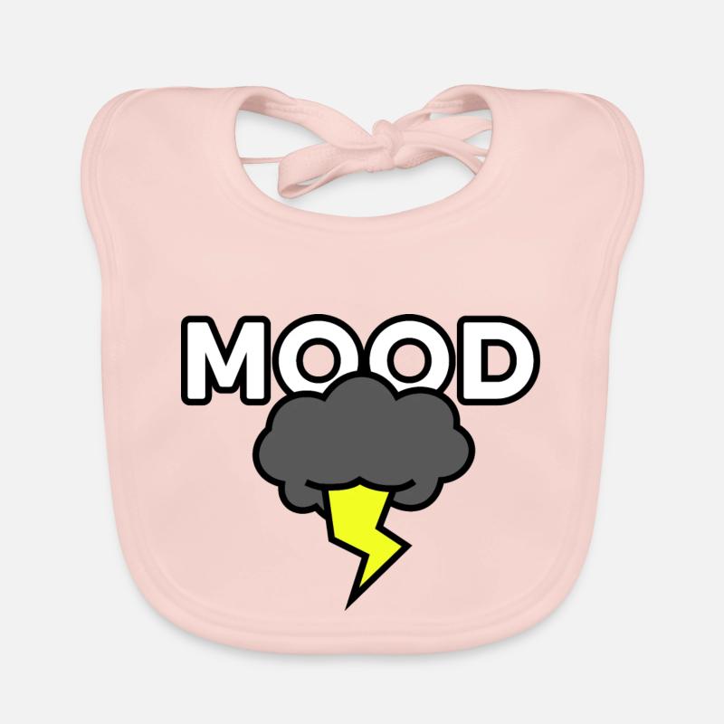 Dark Thunder Cloud - MOOD: Dessin numérique Bavoir bio Bébé
