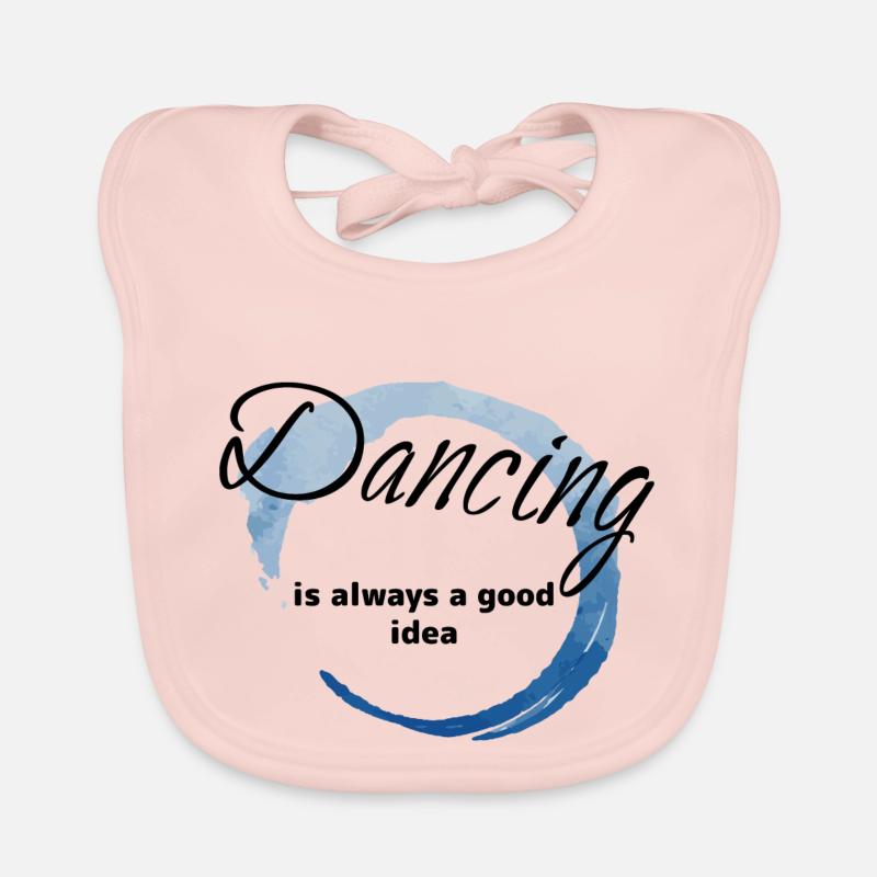 Dancing Dance Music Organic Baby Bibs