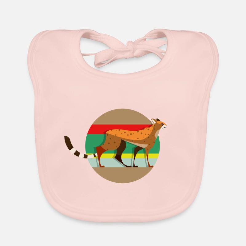 Guépard - Course à pied Bavoir bio Bébé