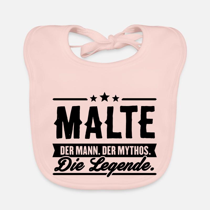 Mann Mythos Legende Malte Baby Bio-Lätzchen