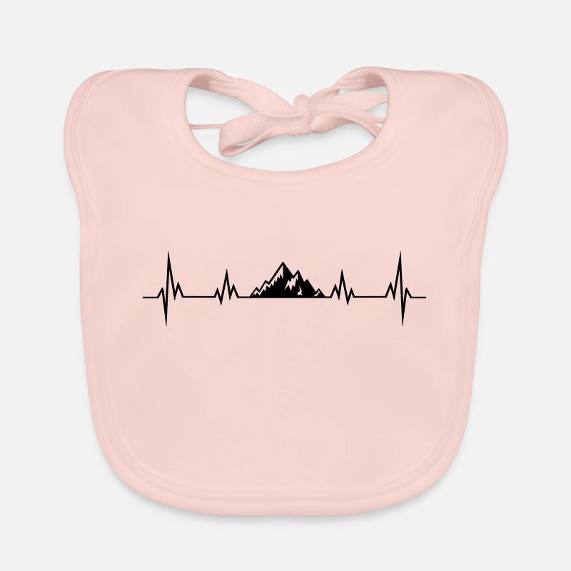 Heartbeat mountains Organic Baby Bibs
