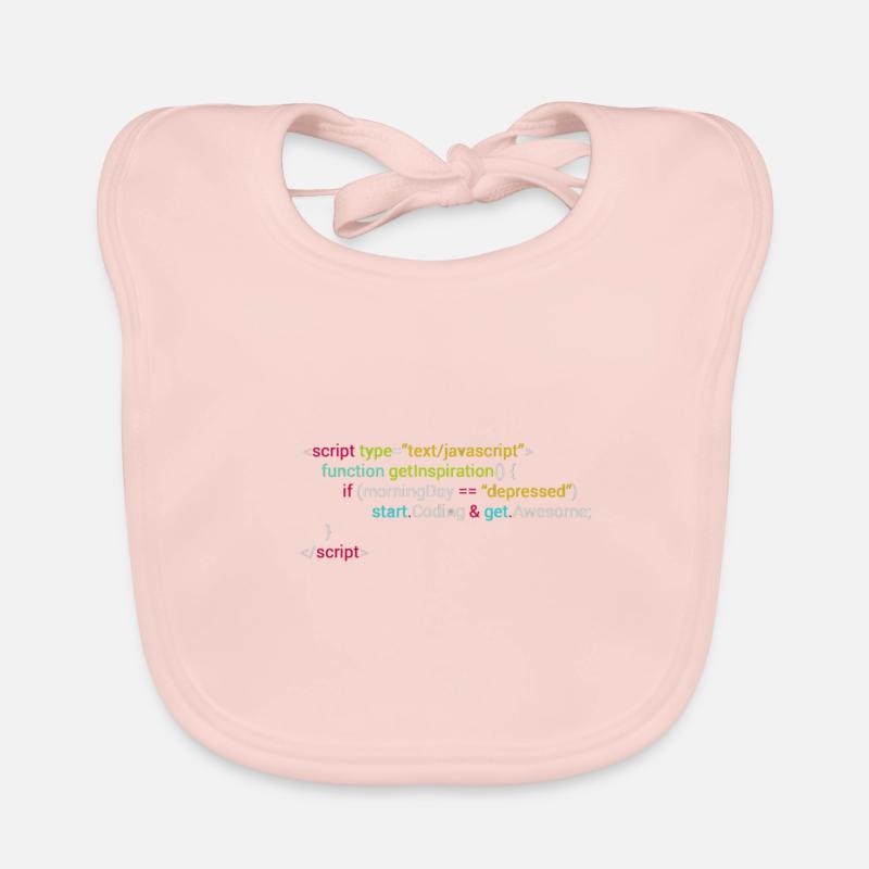 Geek-Einstellungscode - Baby Bio-Lätzchen - Rose