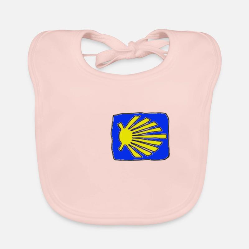 Jacob's Way seashell Organic Baby Bibs