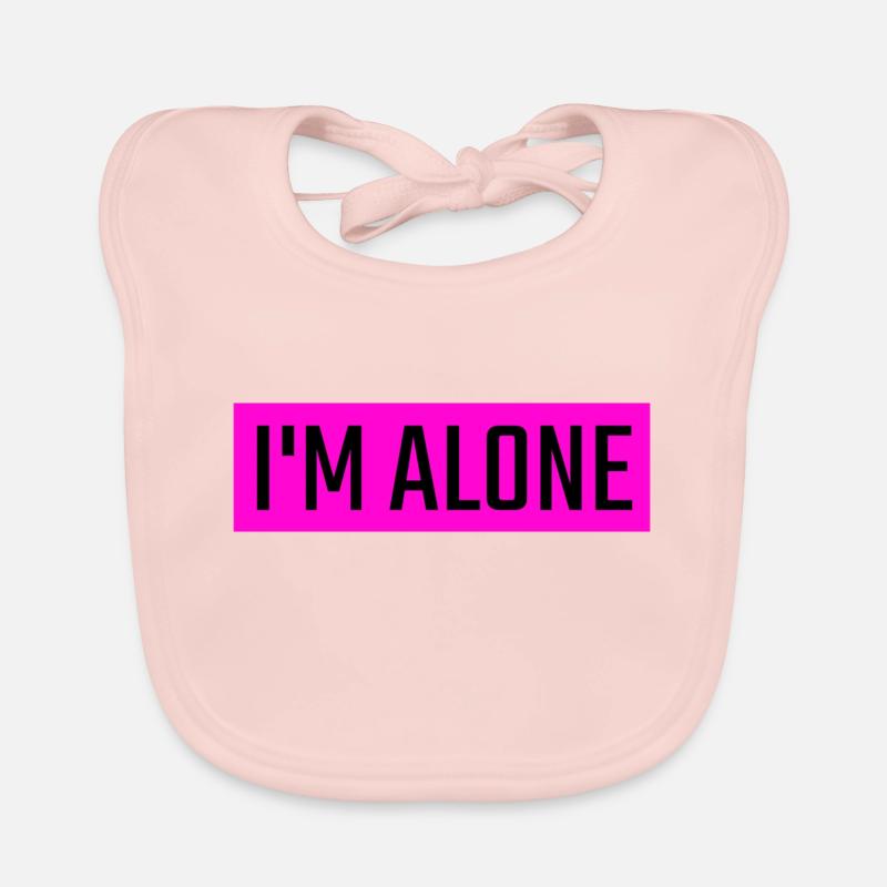 Ich bin einsam - Englisch Baby Bio-Lätzchen