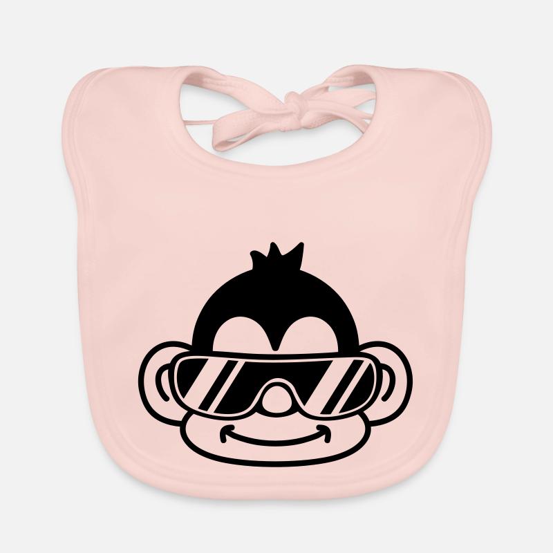 Cool Monkey Face Baby Bio-Lätzchen