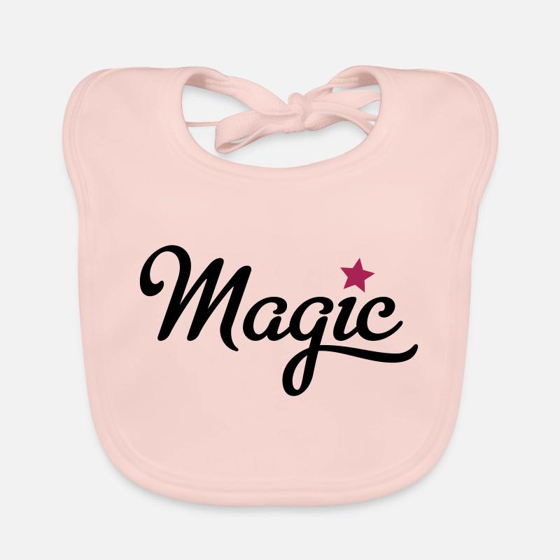 la magie - Bavoir bio Bébé - rose