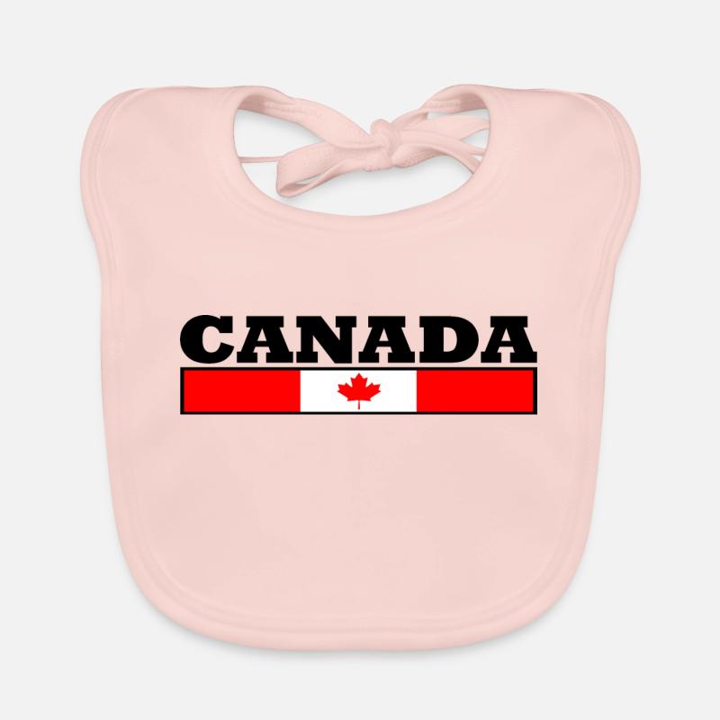Canada flag Organic Baby Bibs