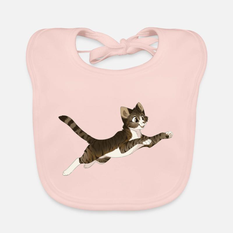 Dessin animé chat mignon Bavoir bio Bébé