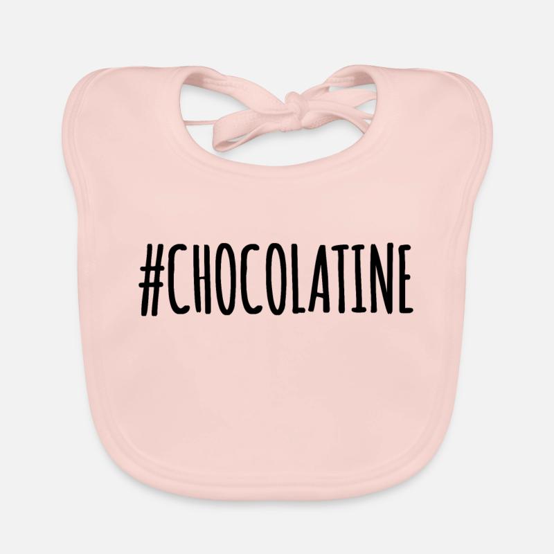 #CHOCOLATINE - Bavoir bio Bébé - rose