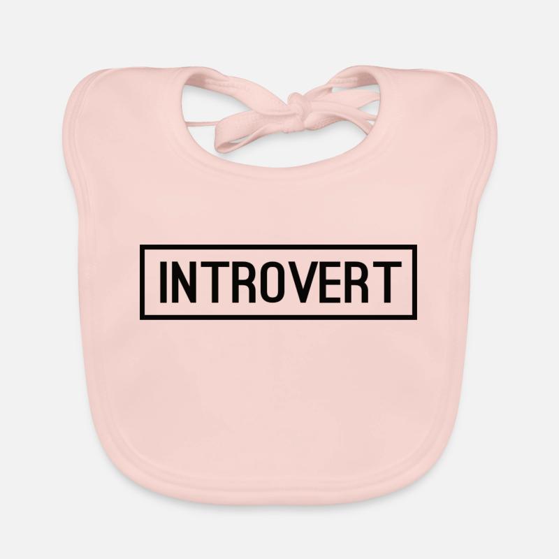 Introvert Box black Baby Bio-Lätzchen