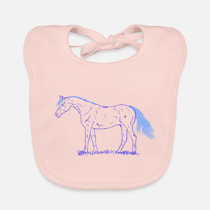Pferd Baby Bio-Lätzchen