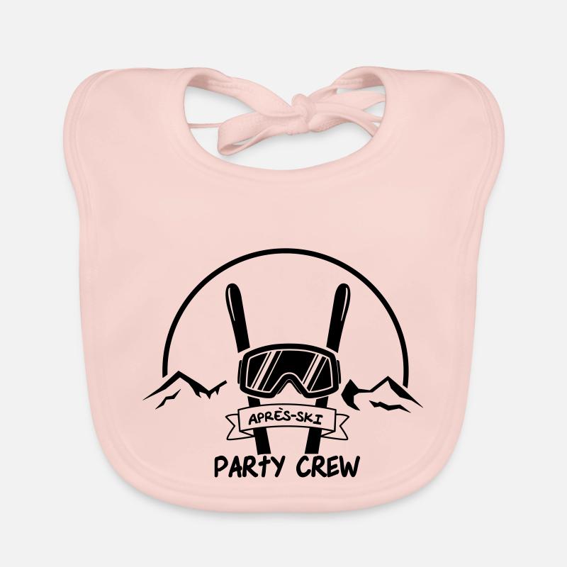 apres ski party crew - Baby Bio-Lätzchen - Rose