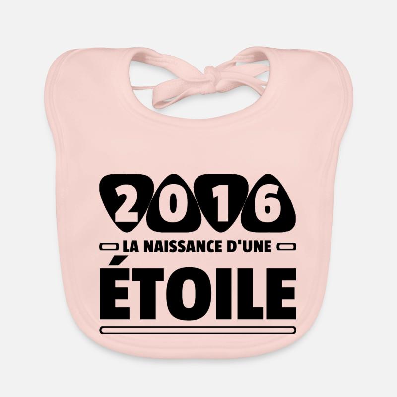 2016 année de naissance / anniversaire année 2016 Bavoir bio Bébé