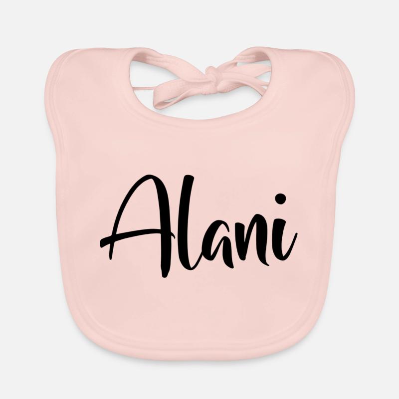 First name Alani Organic Baby Bibs
