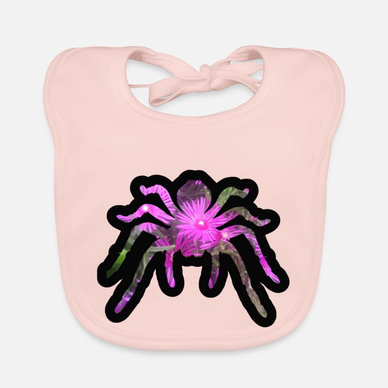 Blühende Spinne Baby Bio-Lätzchen