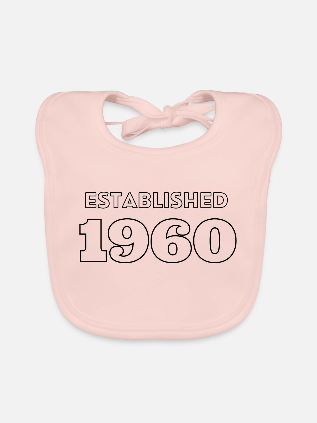 Established 1960 - Baby Bio-Lätzchen - Rose - Vorne