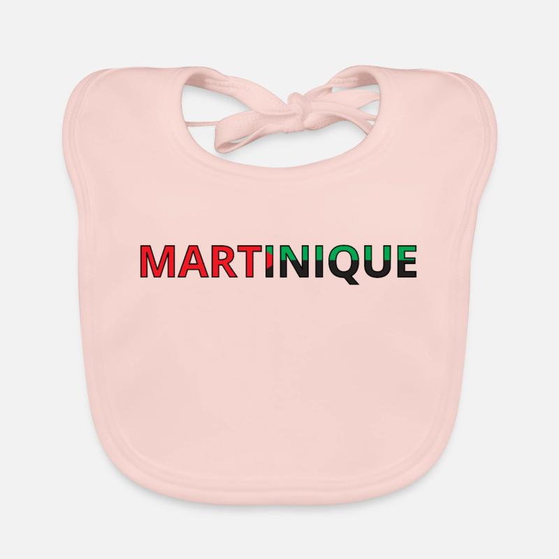 Drapeau Martinique Bavoir bio Bébé