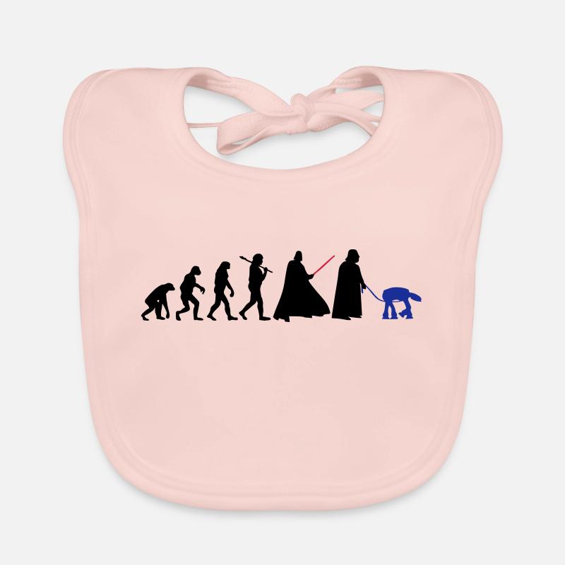 EVOLUTION DARK VADOR - Bavoir bio Bébé - rose